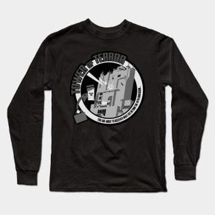 Tower of Terror - black and white Long Sleeve T-Shirt